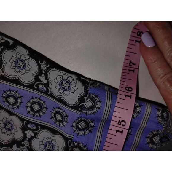 Athleta Womens Dress Sz Medium Mini Gray Lavender Tunic Wrap Stretch Cottagecore - Picture 13 of 14